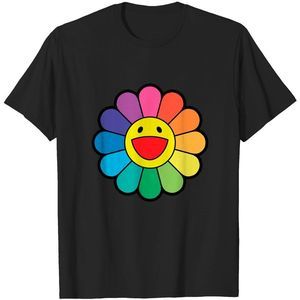 Takashi Murakami Flower Rainbow  Takashi Murakami Flower Rainbow Tshirt